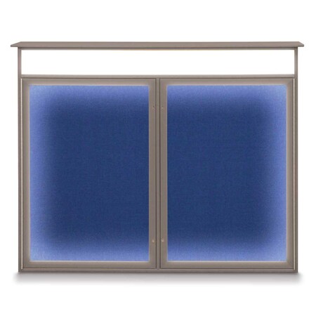 United Visual Products Open Faced Traditional Corkboard, 72x36" UV645A-WHITE-APRICOT